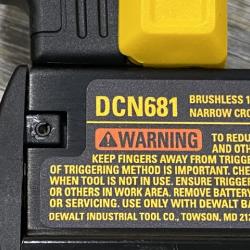 AS-IS DEWALT 20V MAX XR Lithium-Ion Cordless 18-Gauge Narrow Crown Stapler Kit