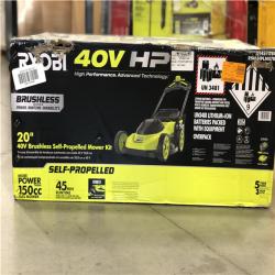 DALLAS LOCATION-NEW! RYOBI 40V HP Brushless 20 in. Cordless Electric Battery Walk Behind Self-Propelled Lawn Mower with 6.0 Ah Battery and Charger