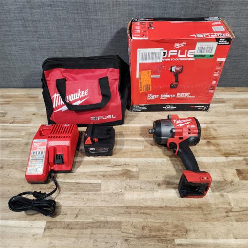 HOUSTON LOCATION - AS-IS (APPEARS LIKE NEW) Milwaukee FUEL 18V Lithium-Ion Brushless Cordless 1/2 in. Impact Wrench w/Friction Ring Kit