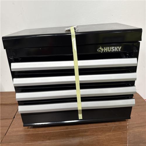 California AS-IS Husky 26 in. W x 12in D Standard Duty 4-Drawer Top Tool Chest in Gloss Black