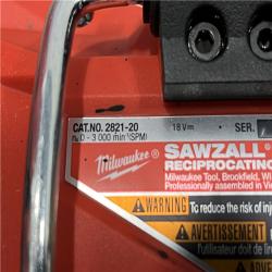 AS-IS Milwaukee FUEL GEN-2 18V Lithium-Ion Brushless Cordless SAWZALL Reciprocating Saw (Tool-Only)