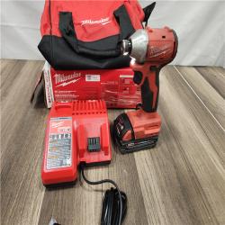 AS-IS  Milwaukee M18 Compact Brushless 1/4  Hex Impact Driver Kit