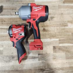 HOUSTON LOCATION - AS-IS MILWAUKEE 2 TOOL COMBO KIT W/ (2) BATTERY & CHARGER