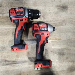 HOUSTON LOCATION - AS-IS Milwaukee M18 Brushed Cordless (2-Tool) Drill/Driver and Impact Driver Kit
