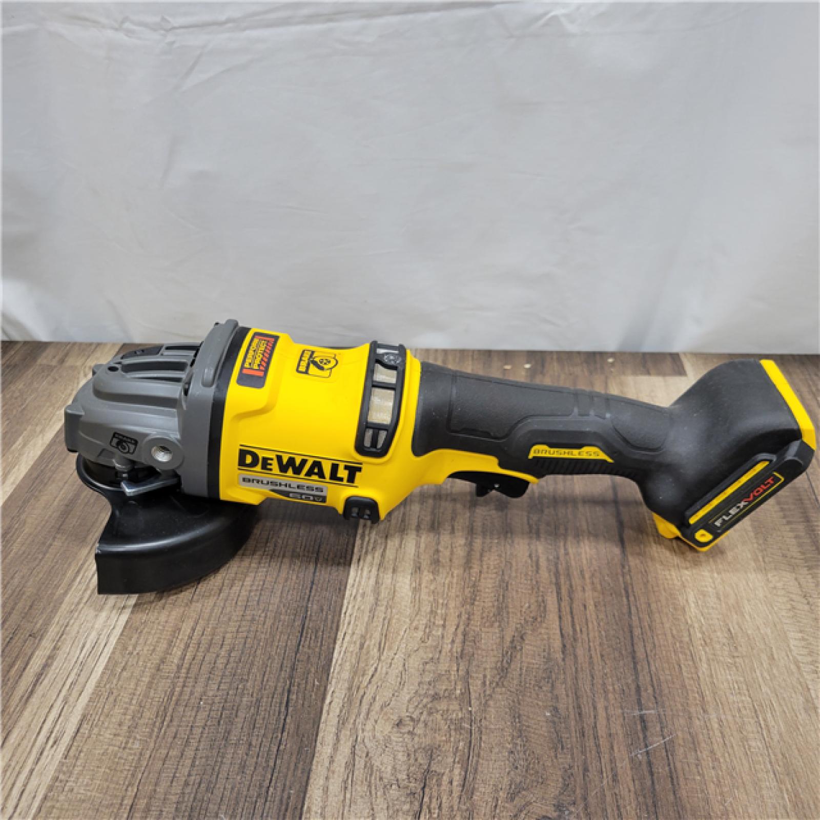 AS-IS DEWALT 60V MAX Cordless Brushless 4.5 in. to 6 in. Small Angle Grinder with Kickback Brake (Tool Only)