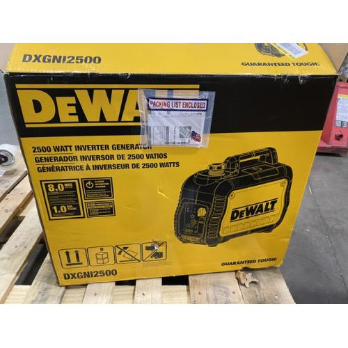 Dallas Location - As-Is DEWALT 2500 / 2200-Watt Gas Powered Inverter Generator