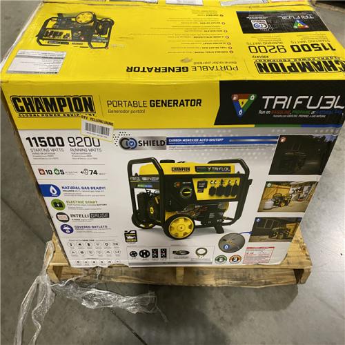 Dallas Location - As-Is Champion Power Equipment 11,500/9,200-Watt Gasoline,Gas Portable Generator