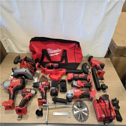 AS-IS Milwaukee M18 18-Volt Lithium-Ion Cordless 9-Tool Combo Kit