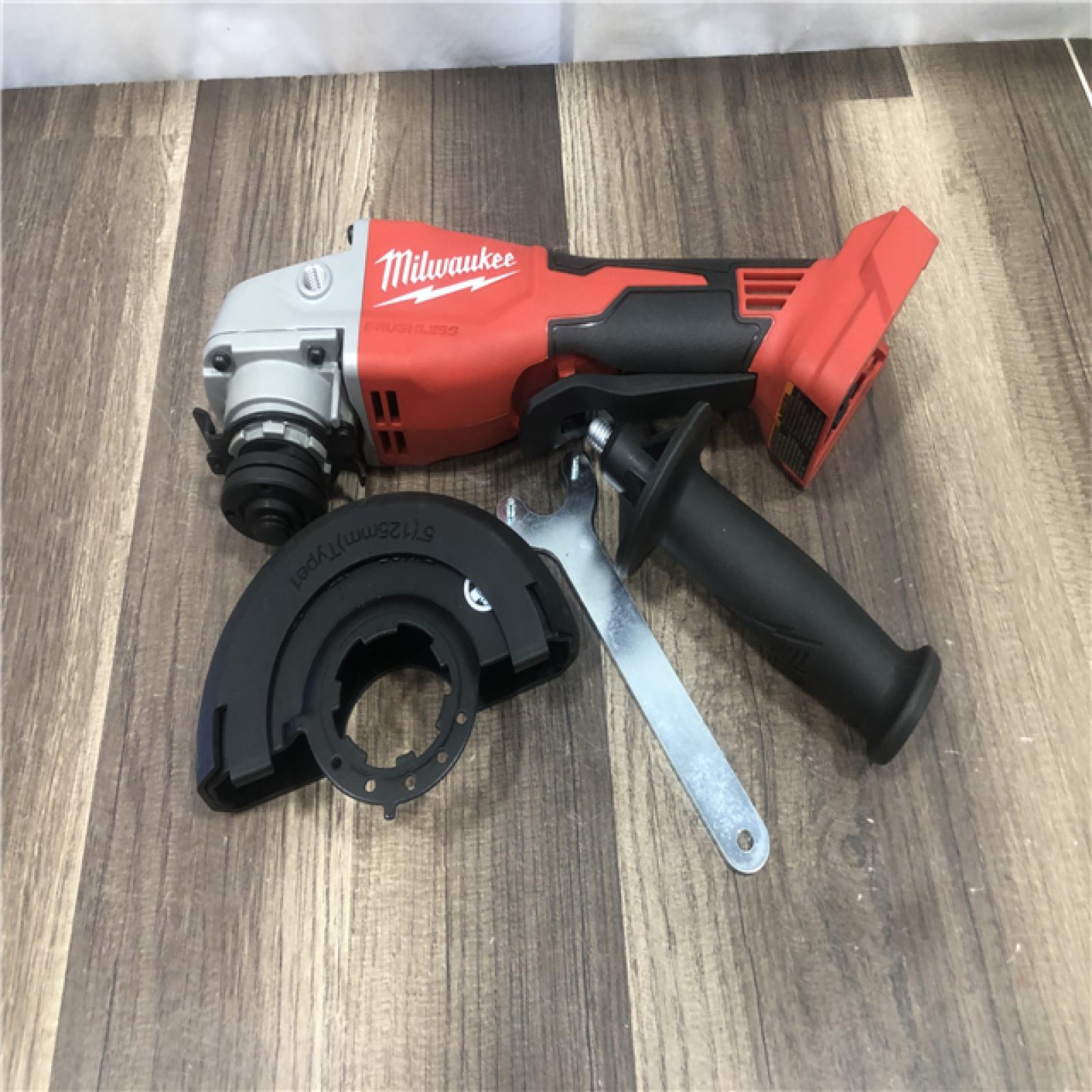 AS-IS Milwaukee 18V Lithium-Ion Brushless Cordless 4-1/2 in./5 in. Grinder w/Paddle Switch (Tool-Only)