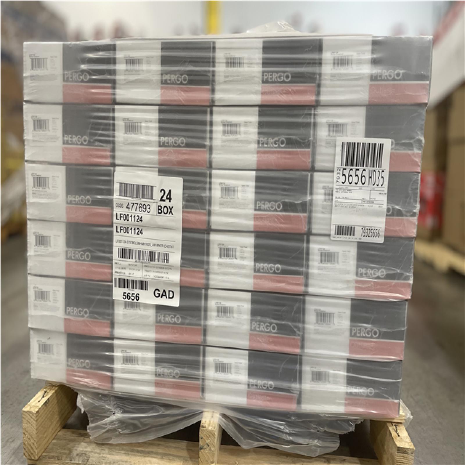 DALLAS LOCATION- NEW - PERGO Winter Chestnut 12 mm T x 7.4 in. W Waterproof Flooring (19.63 sq. ft./case) (24 UNITS)