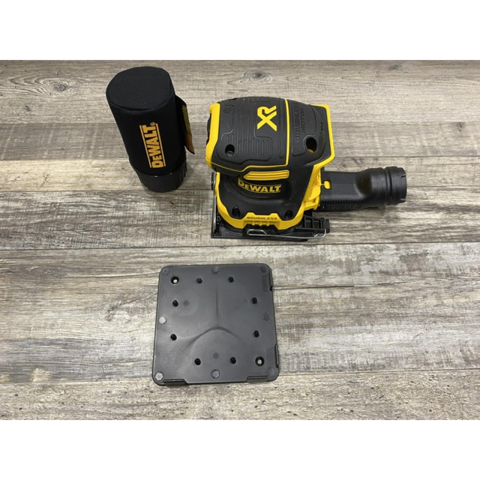 AS-IS DEWALT 20V MAX XR Cordless Brushless 1/4 Sheet Variable Speed Sander (Tool Only)