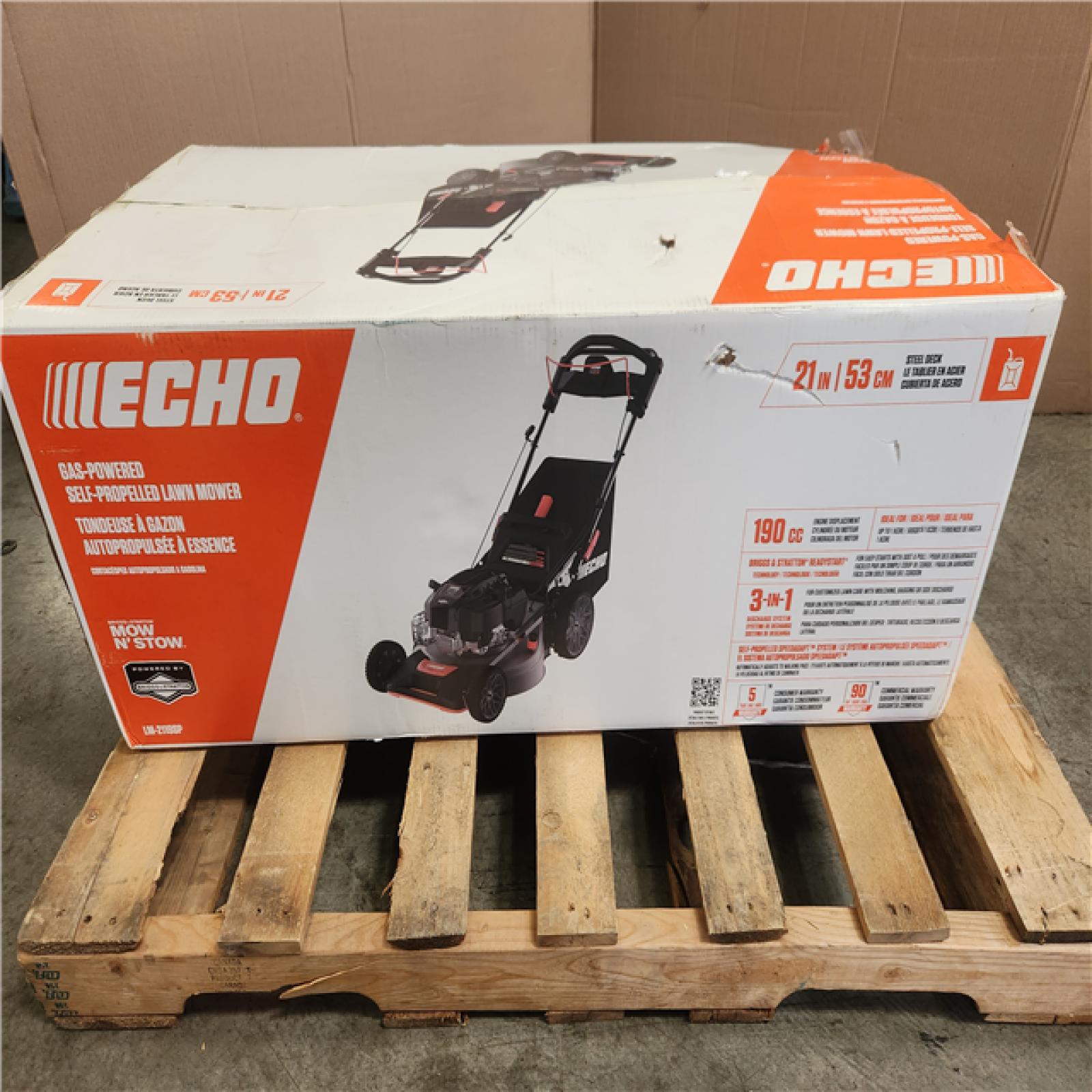 Phoenix NEW ECHO 21 in. 190 cc Briggs and Stratton Gas 3-in-1 Dual Blade RWD Self-Propelled Lawn Mower with Single Lever Deck Adjustment