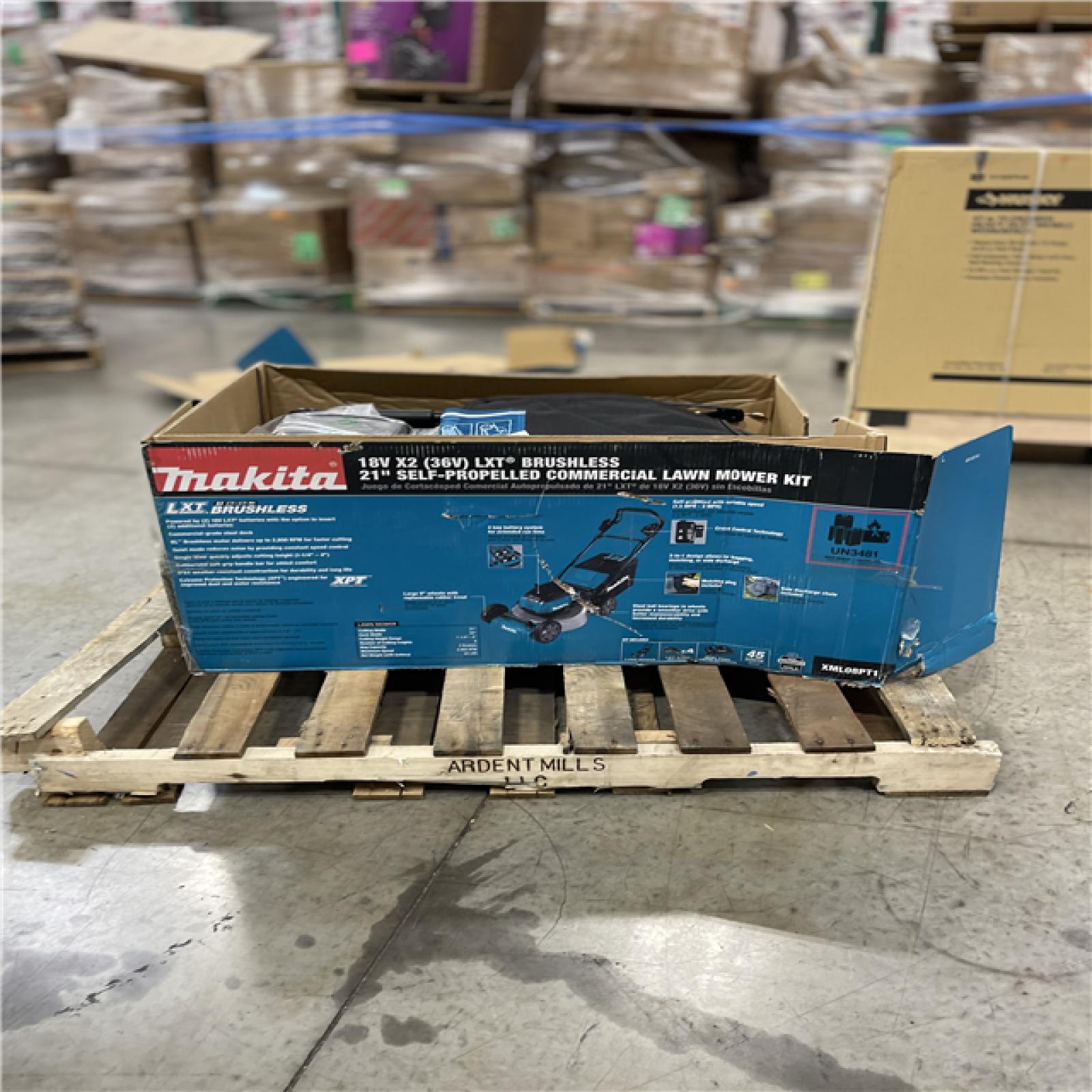 DALLAS LOCATION - AS-IS Makita 21 in. 18V X2 (36V) LXT Lithium-Ion Cordless Walk Behind Self Propelled Lawn Mower