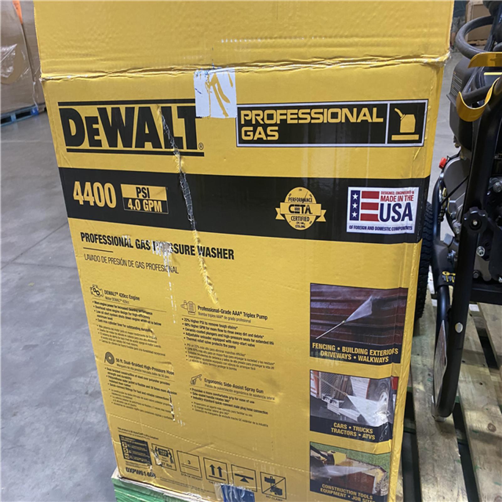 Dallas Location - As-Is DEWALT - 4400 PSI 4.0 GPM Gas Pressure Washer