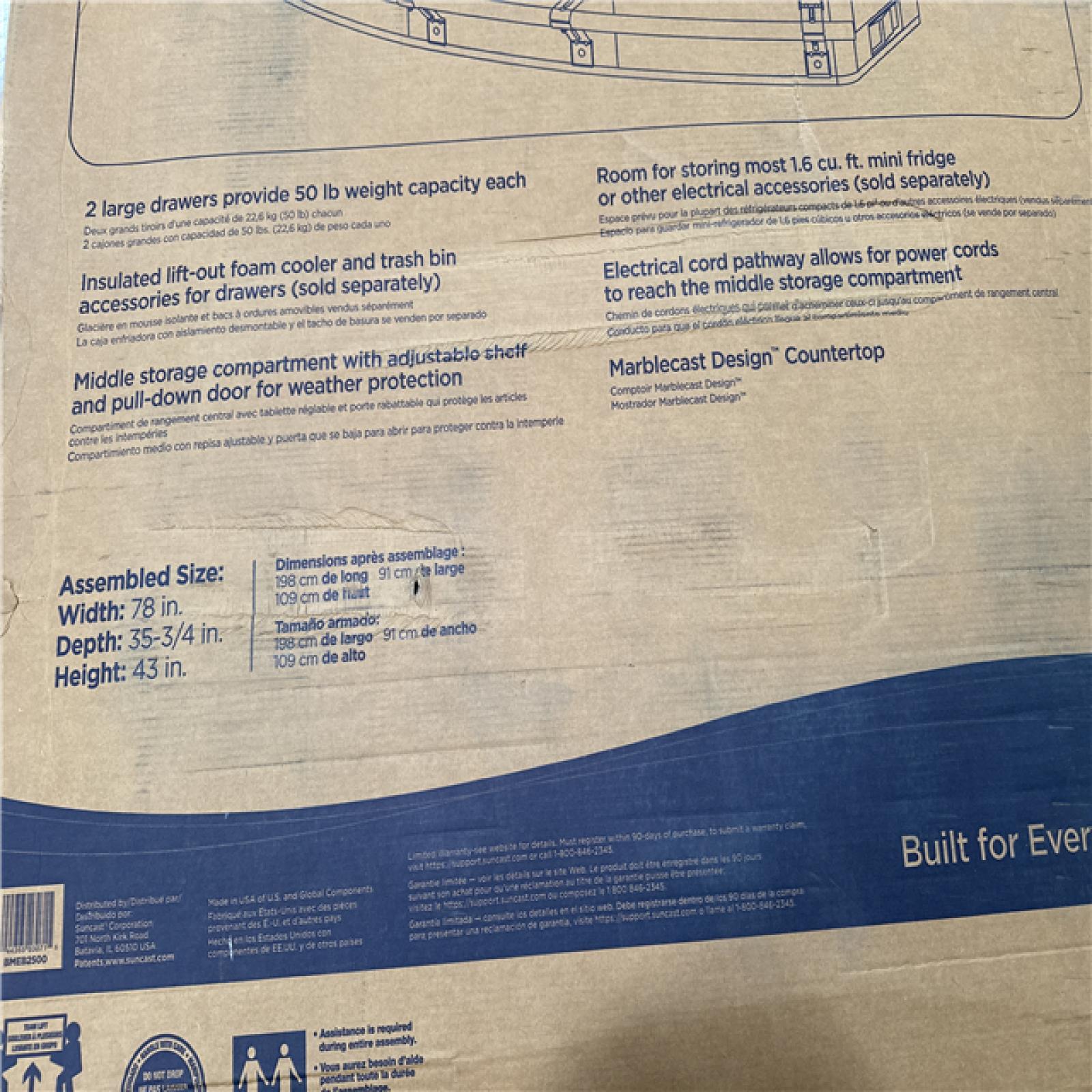 California AS-IS Suncast Backyard Oasis Entertraining Bar (Damaged Box)