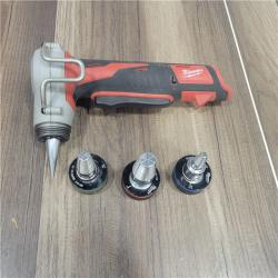 AS-IS  Milwaukee M12 12-Volt Lithium-Ion Cordless PEX Expansion Tool Kit with (2) 1.5 Ah Batteries, (3) Expansion Heads and Hard Case