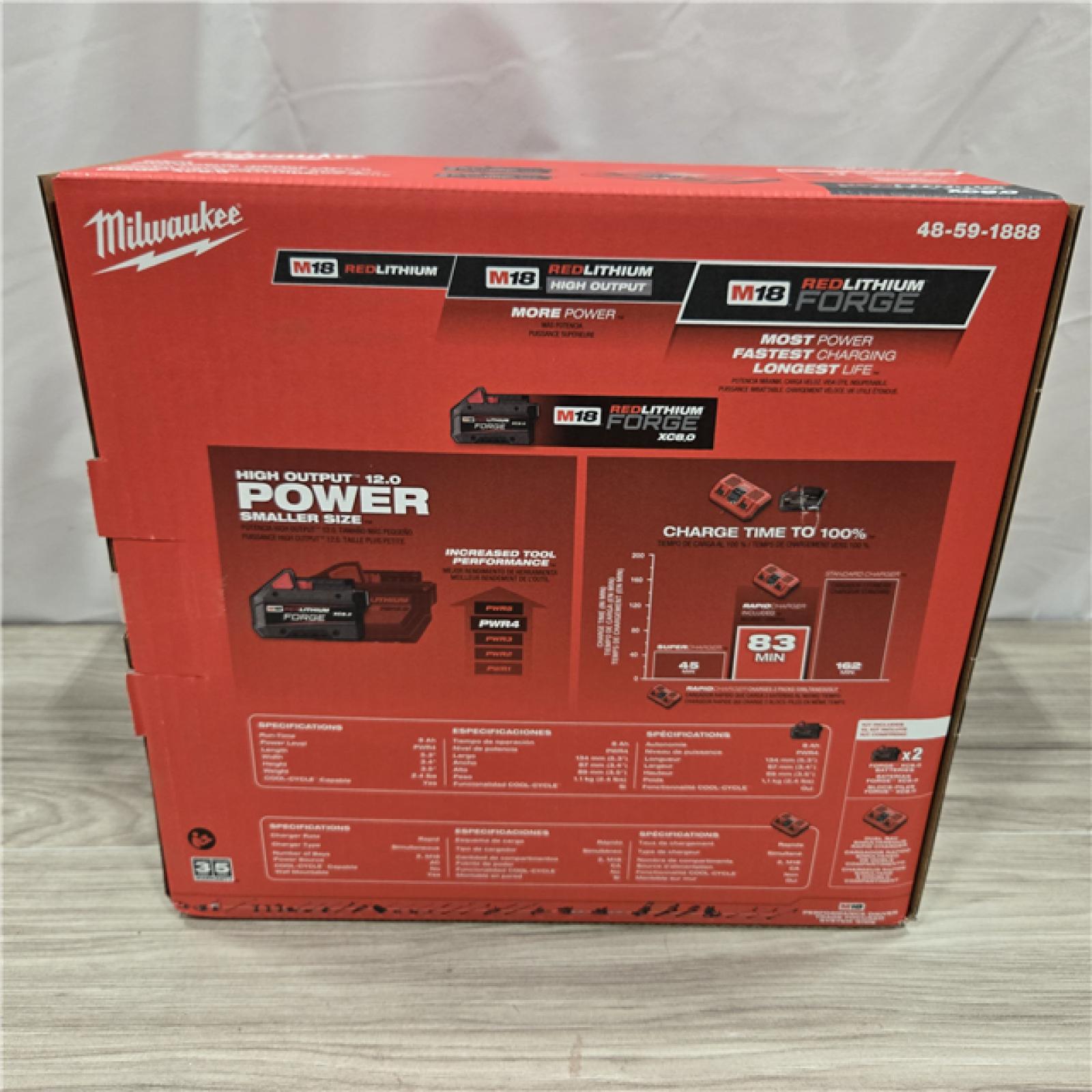 NEW! - M18 18-Volt Lithium-Ion REDLITHIUM FORGE Starter Kit