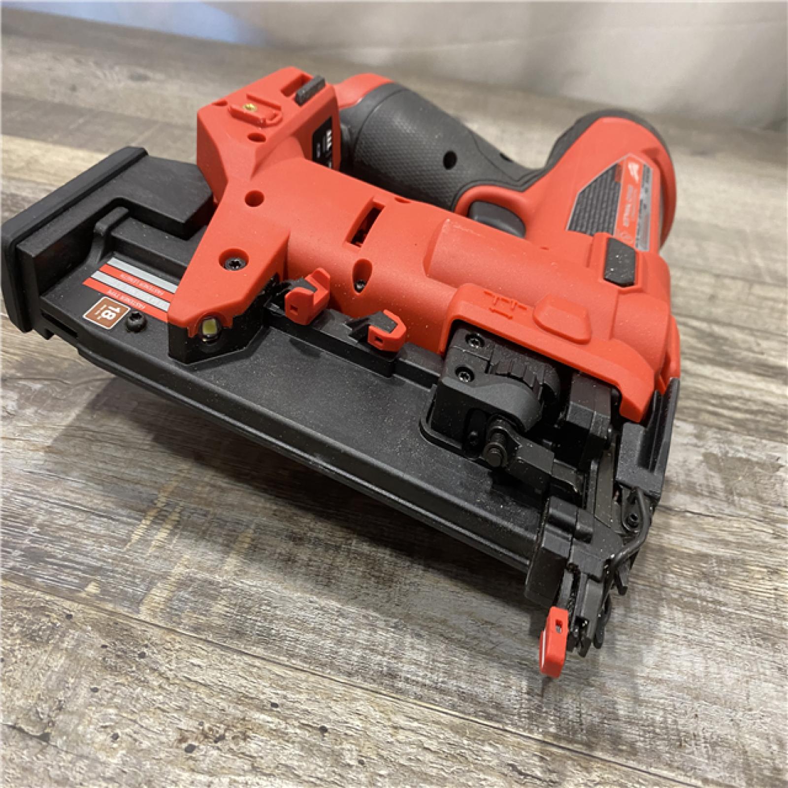 AS-IS Milwaukee  FUEL 12-Volt Lithium-Ion Brushless Cordless 18-Gauge 1-1/2 in. Compact Brad Nailer (Tool Only)