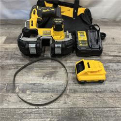 AS-IS DEWALT ATOMIC 20V MAX Lithium-Ion Cordless Brushless 1-3/4 in. Bandsaw Kit