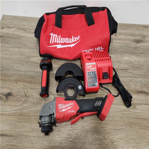Phoenix Location NEW Milwaukee M18 Fuel 18V Lithium-Ion Brushless Cordless 4-1/2 in. /5 in. Grinder with Paddle Switch Kit with Bag (No Charger)