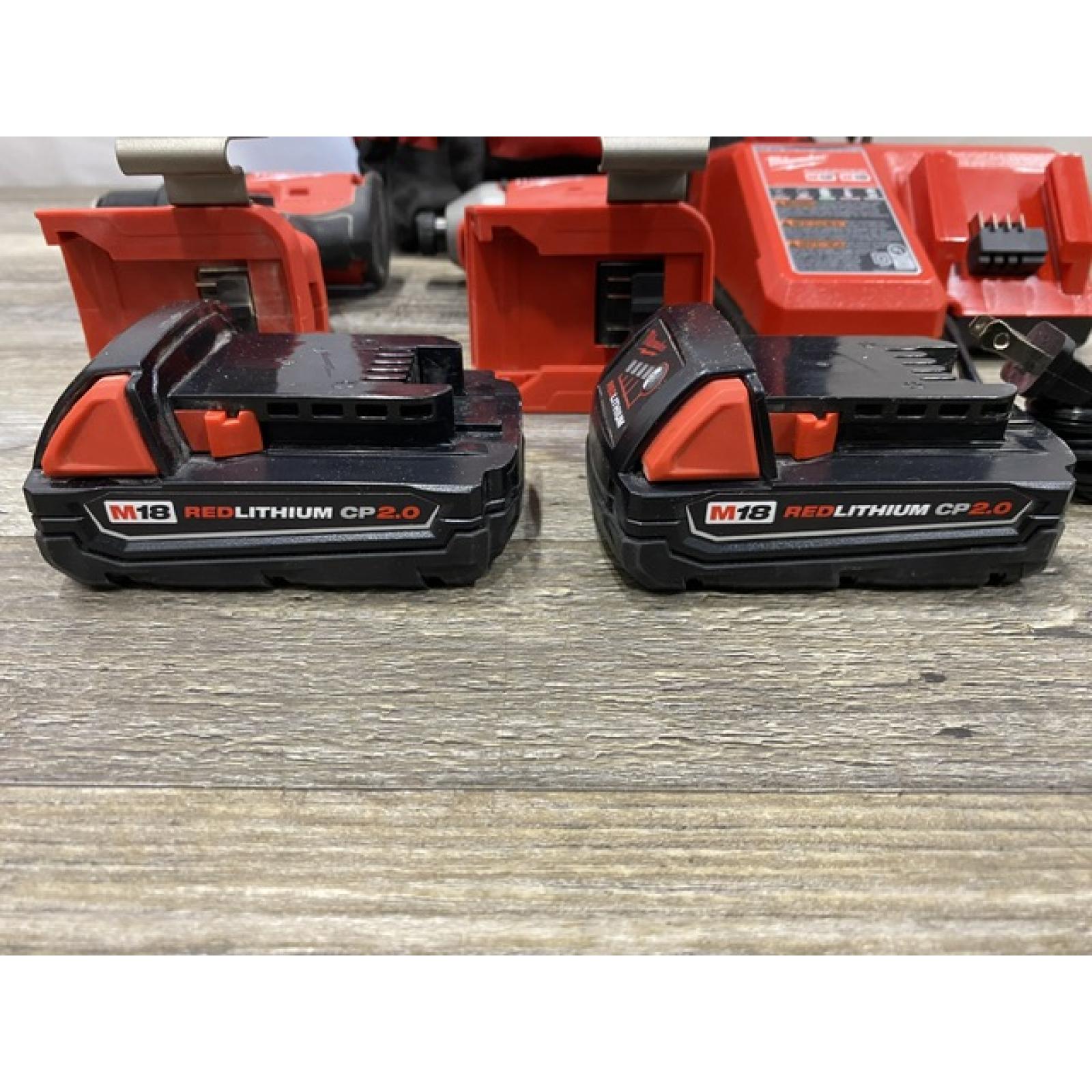 AS-IS Milwaukee 18V Lithium-Ion Brushless Cordless Compact Drill/Impact Combo Kit