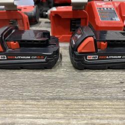 AS-IS Milwaukee 18V Lithium-Ion Brushless Cordless Compact Drill/Impact Combo Kit