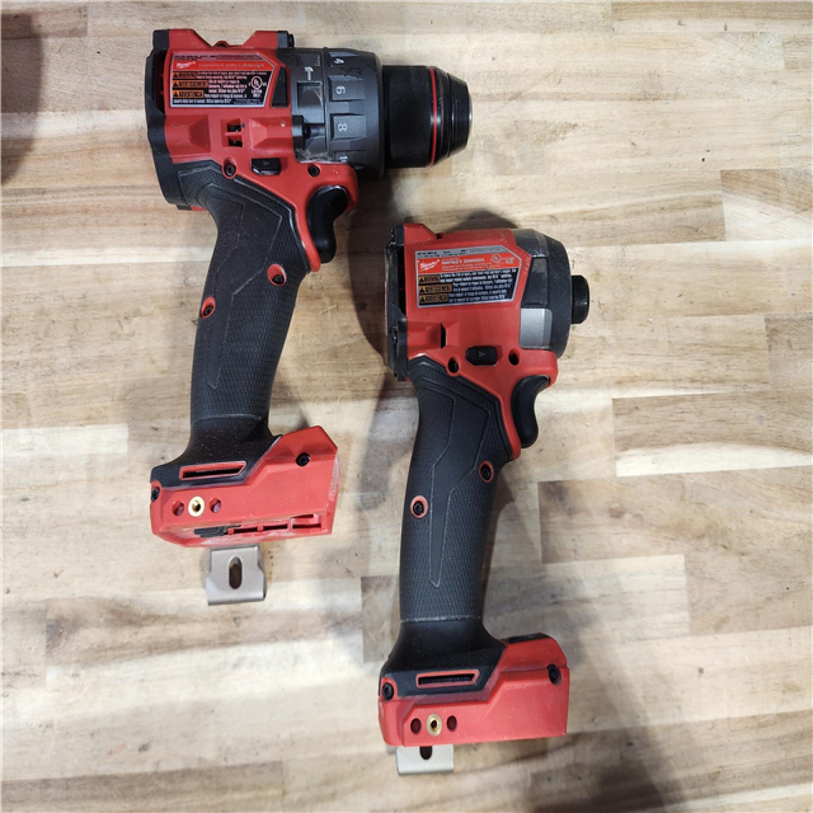HOUSTON LOCATION - AS-IS Milwaukee  FUEL 18V Lithium-Ion Brushless Cordless Hammer Drill and Impact Driver Combo Kit