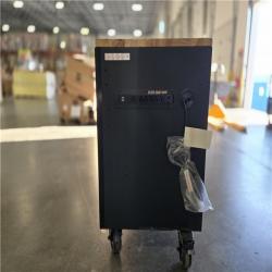DALLAS LOCATION- AS-IS HUSKY Heavy Duty 61 in. W x 22 in. D 15-Drawer Matte Black Mobile Workbench Cabinet
