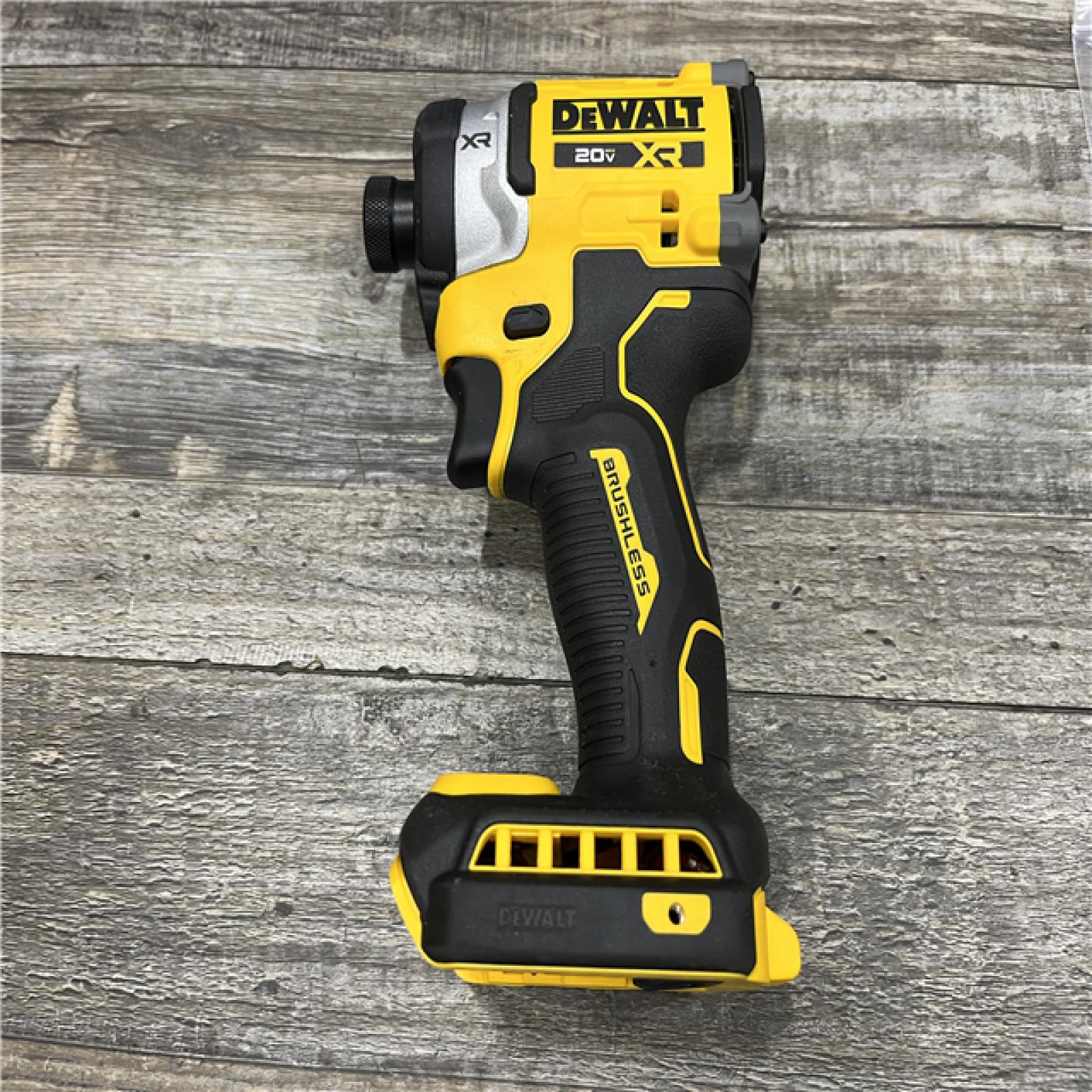 AS-IS DEWALT 20V MAX XR Lithium-Ion Brushless Cordless 3-Speed High Torque 1/4 in. Impact Driver Kit