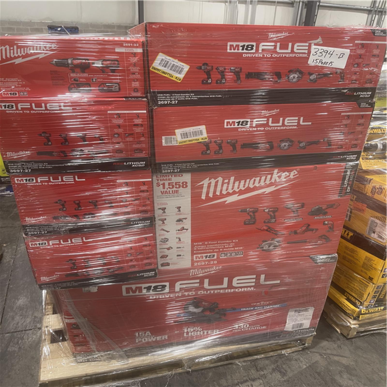 Pittston Location As-Is Power Tools Partial Truckload (15 pallets) 3394-B
