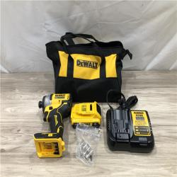 AS-IS DEWALT Atomic 20V Max Lithium-Ion Cordless Compact 1/4 in. Impact Driver Kit
