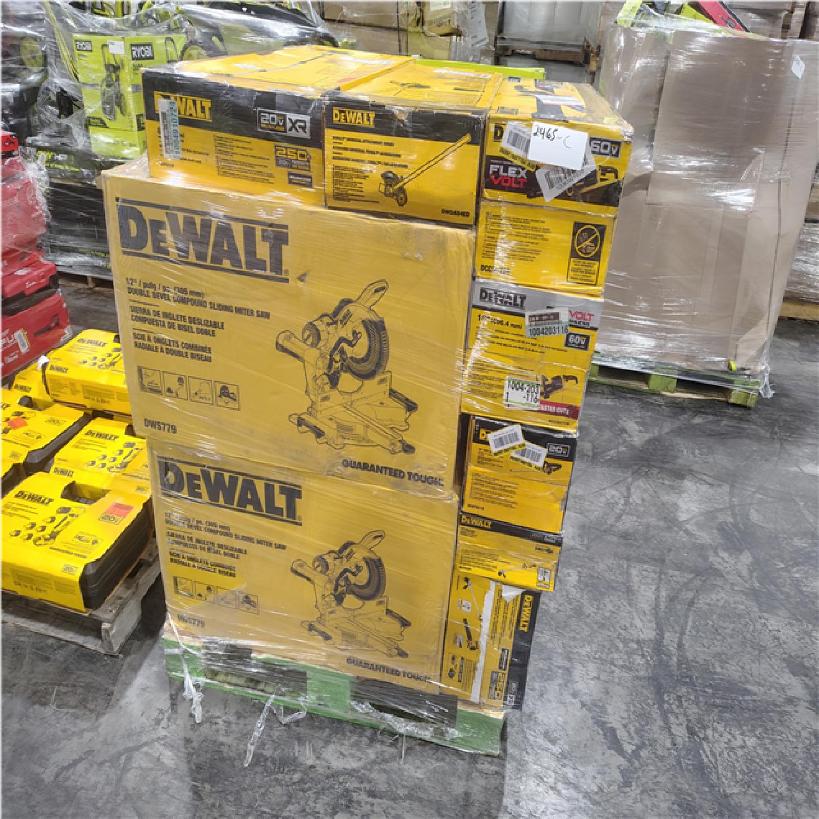 Pittston Location As-Is Power Tools Partial Truckload (10 Pallets) 2465-B