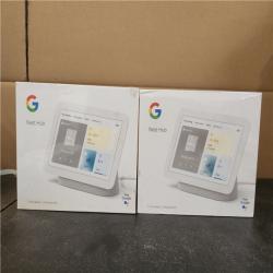 Phoenix Google Nest Hub 2nd Gen - Smart Home Speaker and 7 in. Display with Google Assistant - Chalk (2-Pack)