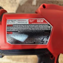 HOUSTON LOCATION - AS - IS Milwaukee FUEL 18-Volt Brushless Lithium-Ion Cordless 21-Degree Duplex Nailer (Tool-Only)