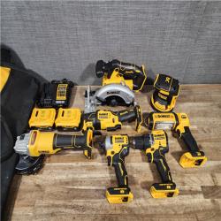 HOUSTON LOCATION - AS-IS DEWALT 7 TOOL COMBO KIT W/ (2) BATTERY & CHARGER