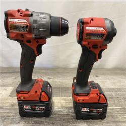 AS-IS Milwaukee FUEL 18V Lithium-Ion Brushless Cordless Hammer Drill and Impact Driver Combo Kit