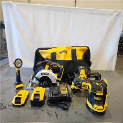 AS-IS- DEWALT 20V MAX Lithium-Ion Cordless 7-Tool Combo Kit with 2.0 Ah Battery  5.0 Ah Battery and Charger