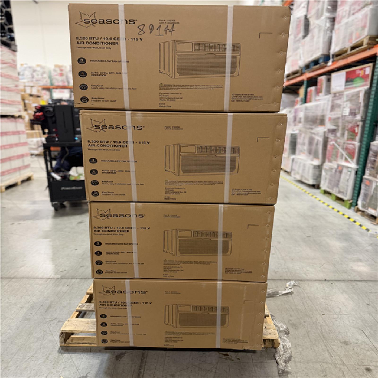 DALLAS LOCATION - SEASONS 8 300 BTU AIR CONDITIONER PALLET-(7 UNITS)
