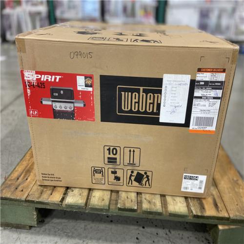 DALLAS LOCATION - Weber Spirit SC-E-425 4-Burner Propane Gas Grill in Black with Crafted Griddle Insert