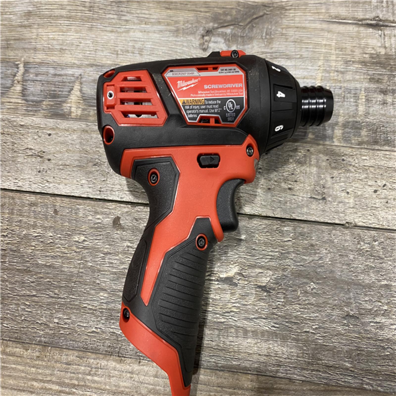 AS-IS Milwaukee 12V Lithium-Ion Cordless 1/4 in. Hex Screwdriver Kit