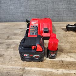 HOUSTON LOCATION - AS-IS MILWAUKEE 4 TOOL COMBO KIT W/ (2) BATTERY & CHARGER