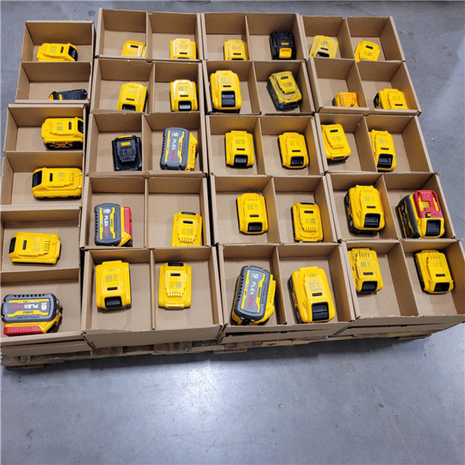 DALLAS LOCATION - AS-IS DEWALT BATTERY PALLET