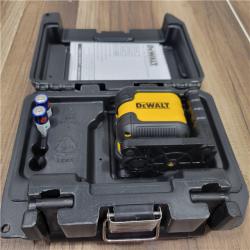 AS-IS DEWALT 55 ft. Green Self-Leveling Cross Line Laser Level with (2) AA Batteries & Case
