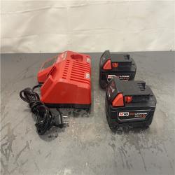 AS-IS-Milwaukee M18 18-Volt Lithium-Ion XC Starter Kit with Two 5.0Ah Batteries and Charger