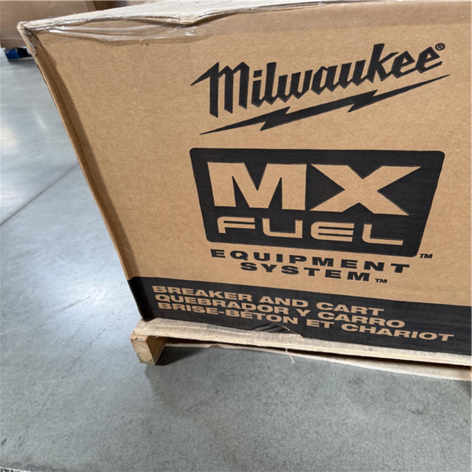 CALIFORNIA NEW Milwaukee Breaker & Cart, includes (1) Battery & Charger (damaged box)