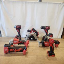 AS-IS- M18 18-Volt Lithium-Ion Cordless Combo Kit 7-Tool with 2-Batteries  Charger and Tool Bag