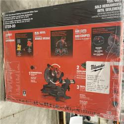 NEW- Milwaukee M18 FUEL 7-1/4 in. Cordless Brushless Dual-Bevel Sliding Compound Miter Saw (Tool Only)