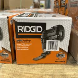 DALLAS LOCATION - RIDGID JobMax 18-Volt Tool-Free Multi-Tool Head (Tool Only) PALLET-(70 UNITS)