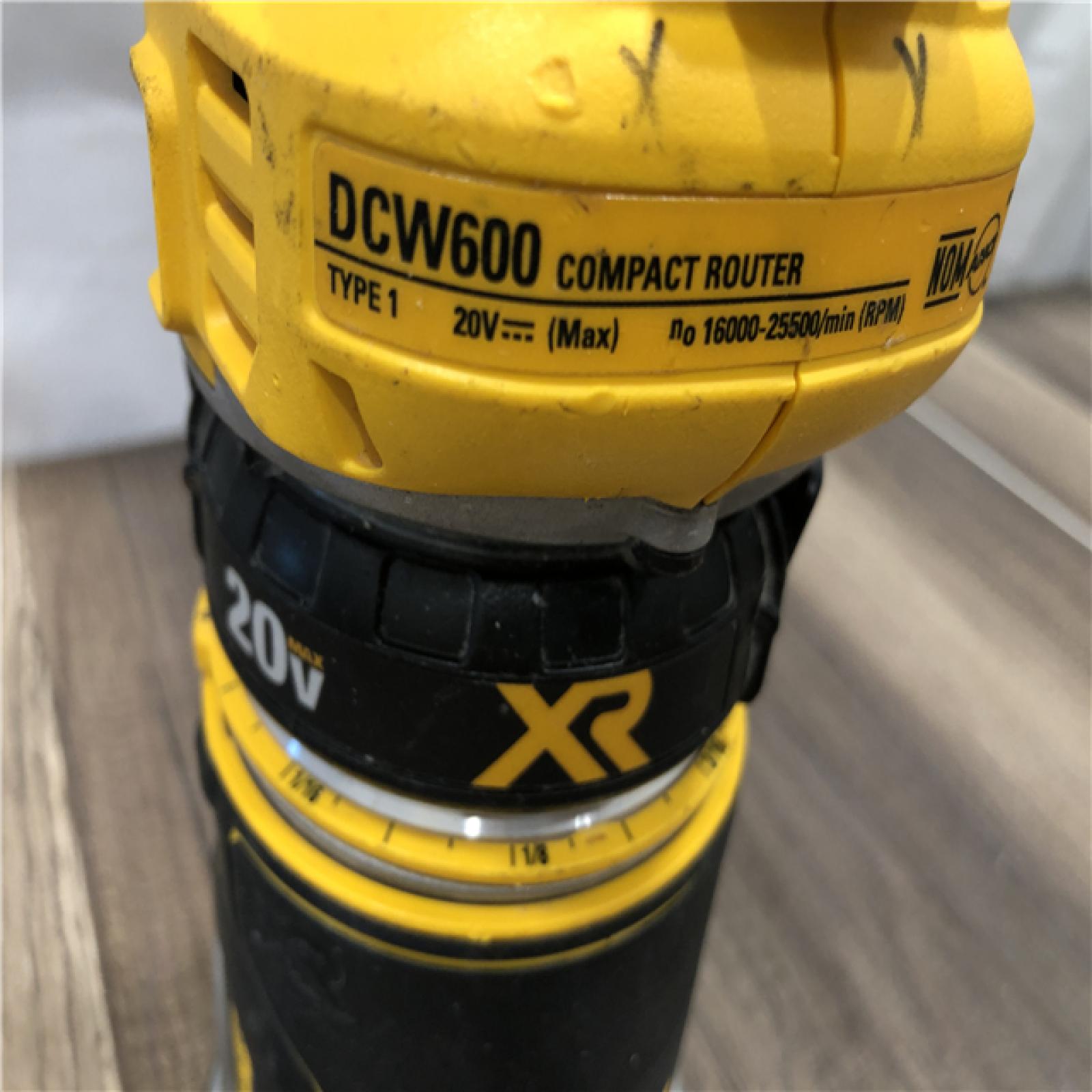 AS-IS DEWALT 20V MAX XR Cordless Brushless Fixed Base Compact Router (Tool Only)