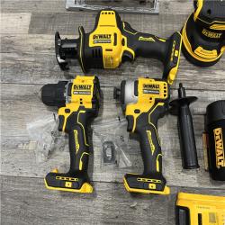 AS-IS DEWALT 20V Lithium-Ion Cordless 6-Tool Combo Kit with Rolling Toolbox